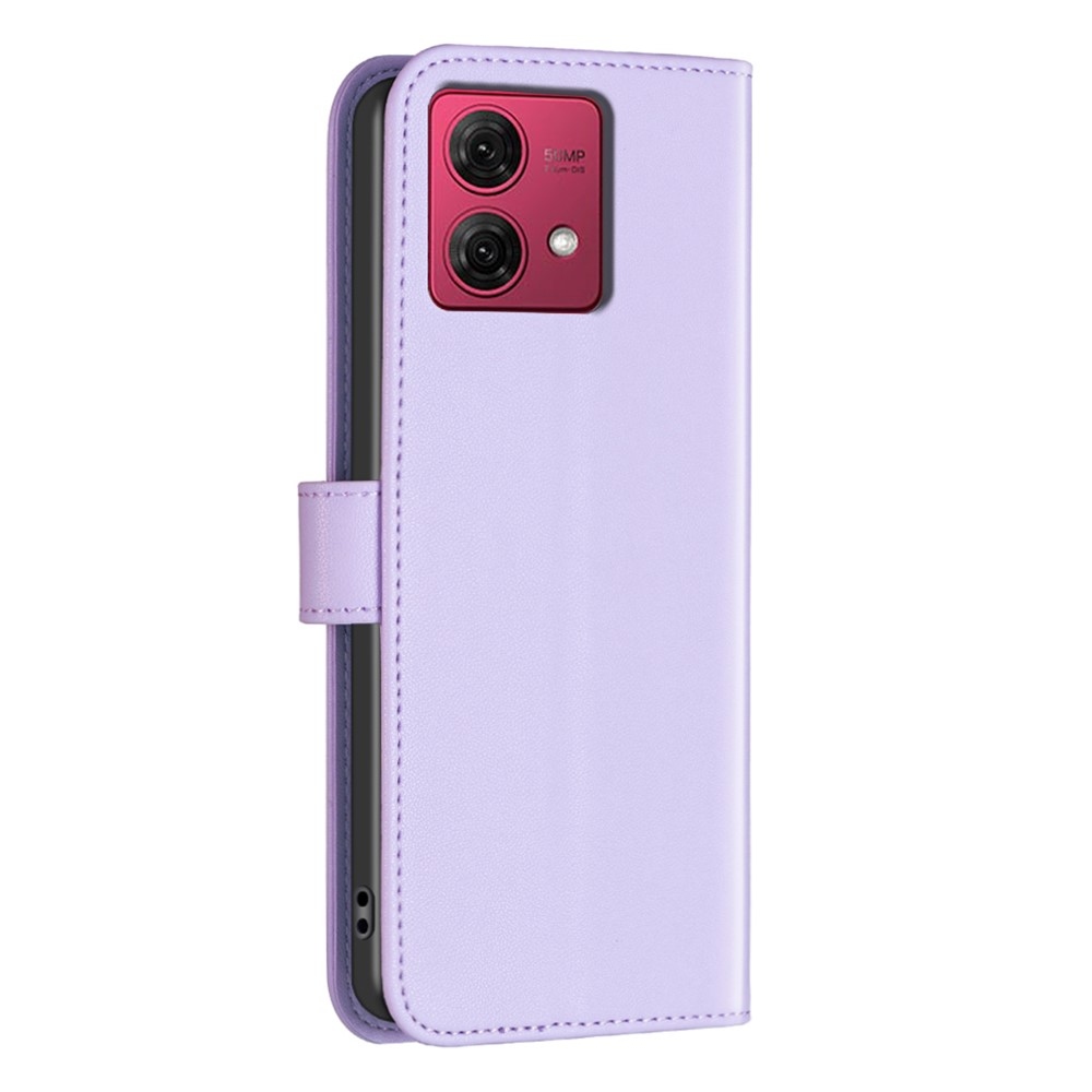 BNF könyvtáska Motorola Moto G84 5G - világos lila