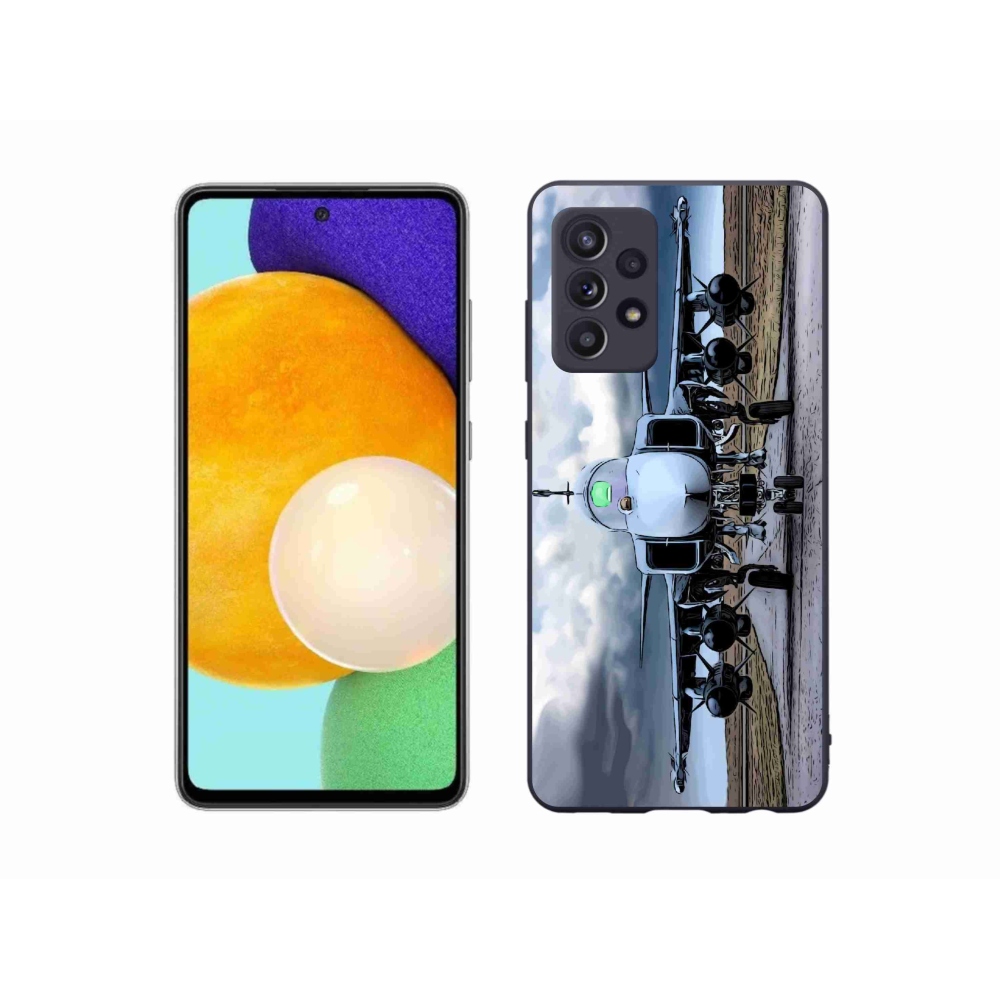 Gél borítás mmCase Samsung Galaxy A52s 5G - katonai repülőgépekhez