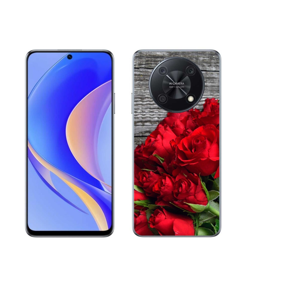 Gél borítás mmCase a Huawei Nova Y90 készülékhez - piros rózsa