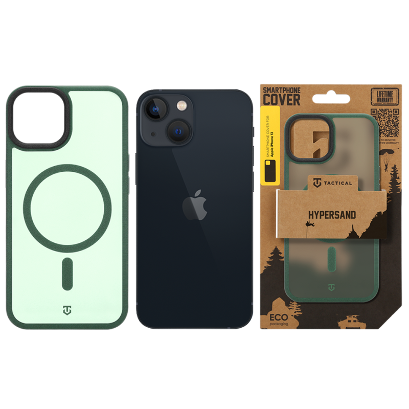 Tactical MagForce Hypersand tok az Apple iPhone 13-hoz, Forest Green színben