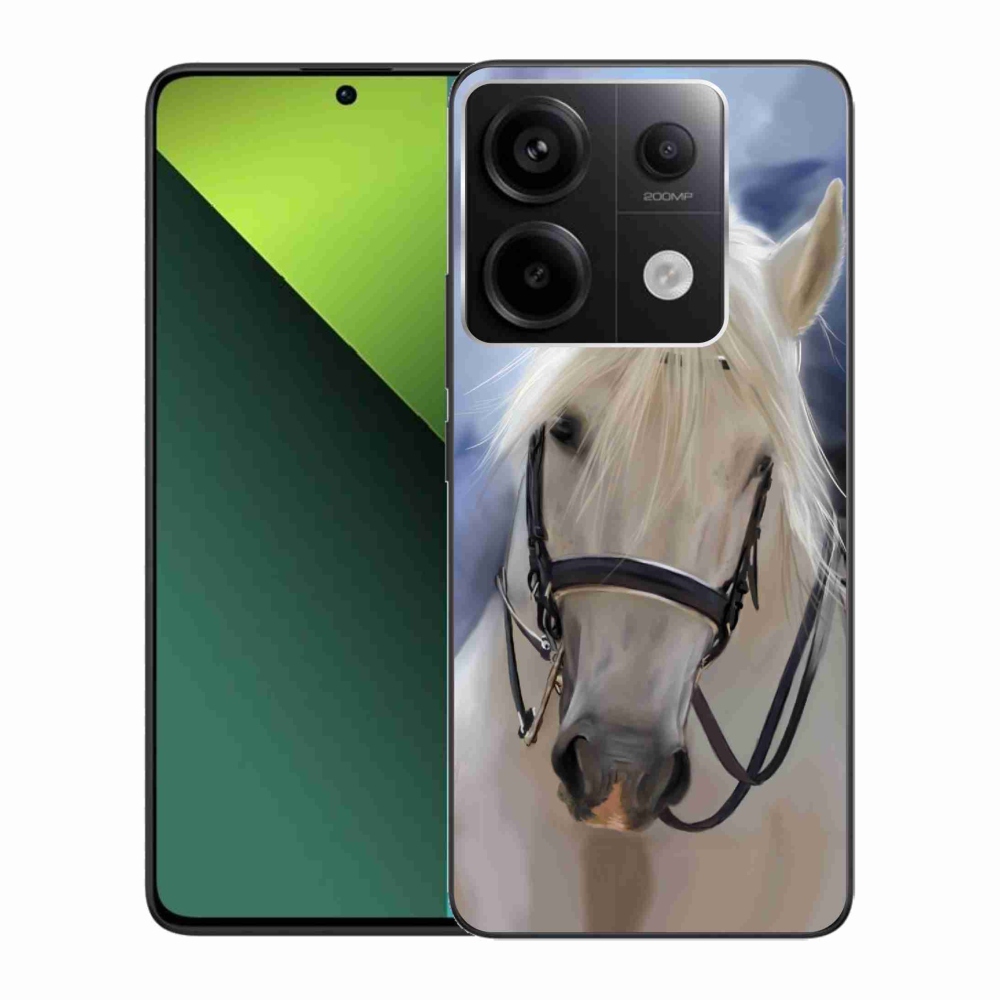 Gél borítás mmCase a Xiaomi Redmi Note 13 Pro 5G/Poco X6 5G számára - fehér ló