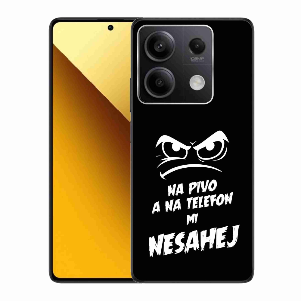 Gél borító mmCase a Xiaomi Redmi Note 13 5G - sör motívum 2 fekete háttérrel