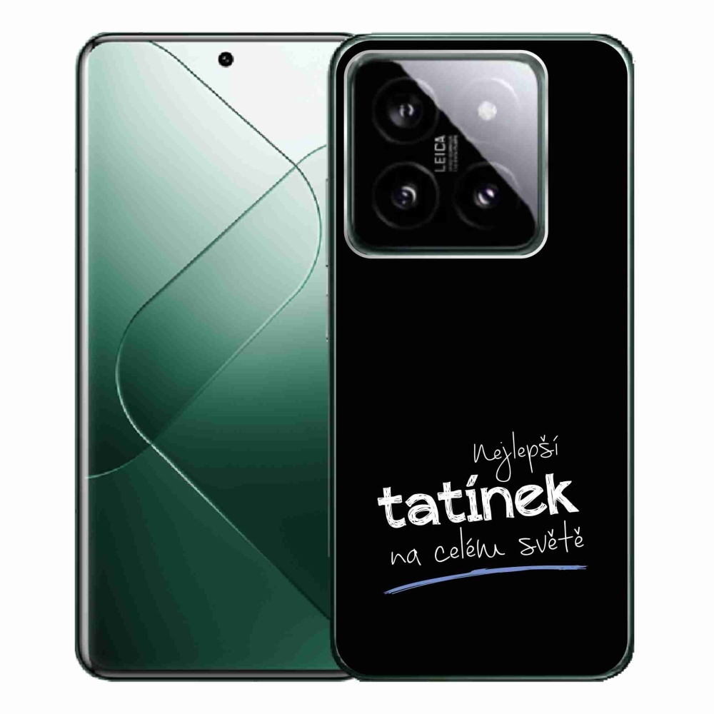 Gél borító mmCase a Xiaomi 14 Pro - legjobb apuci 4 fekete háttérrel