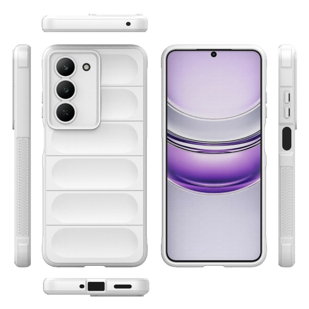 Rugg tartós zselés tok a Realme 14x 5G készülékhez - fehér