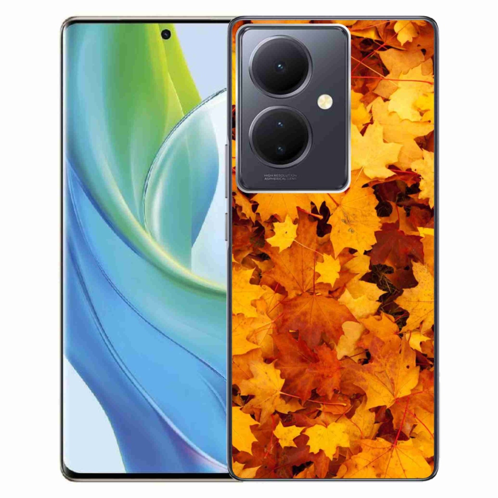 Gél borítás mmCase a Vivo V29 Lite 5G-hez - juharlevelek