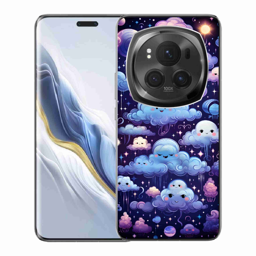 Zselés borítás mmCase a Honor Magic 6 Pro 5G számára - felhők