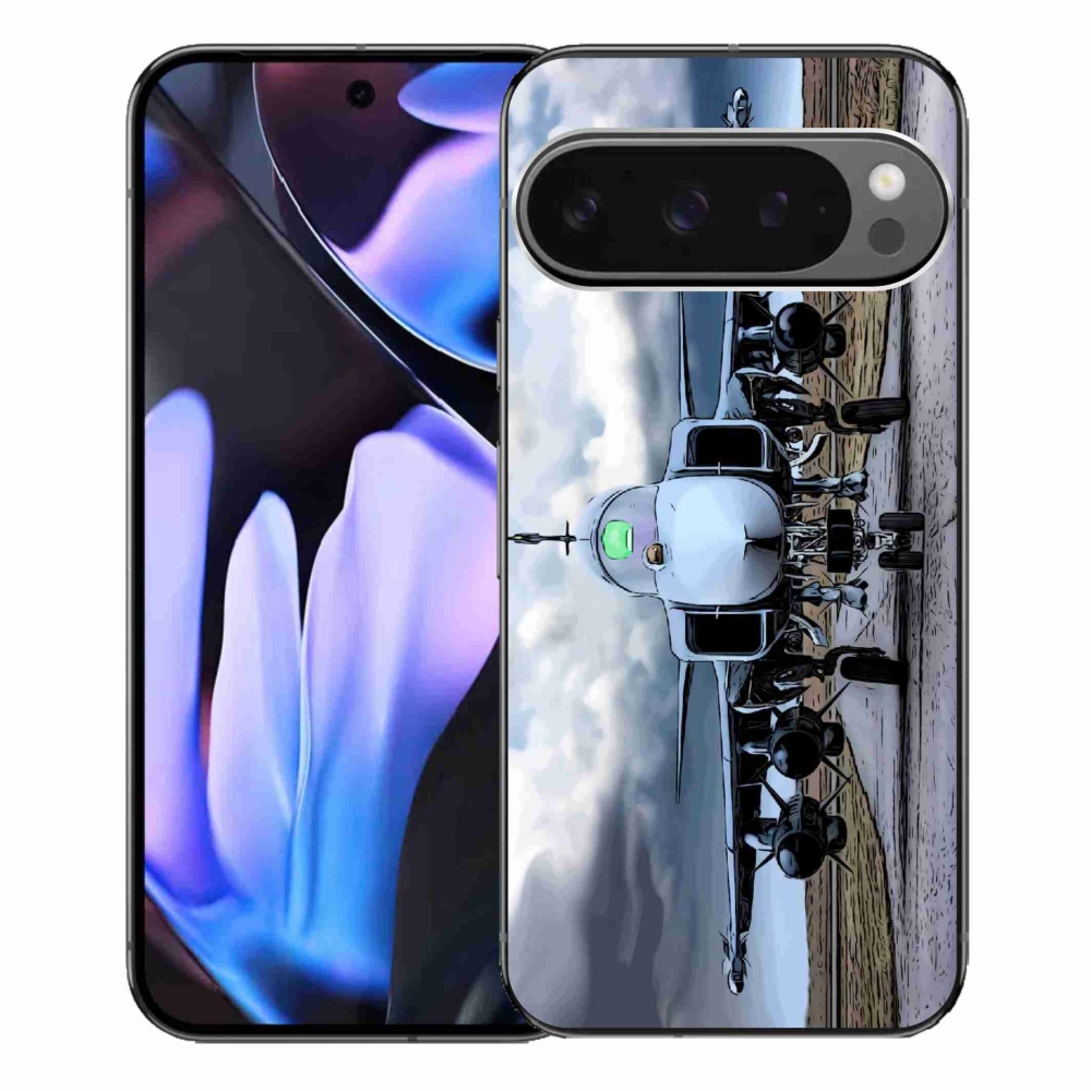 Zselés borítás mmCase a Google Pixel 9 Pro XL-hez - katonai repülőgépekhez