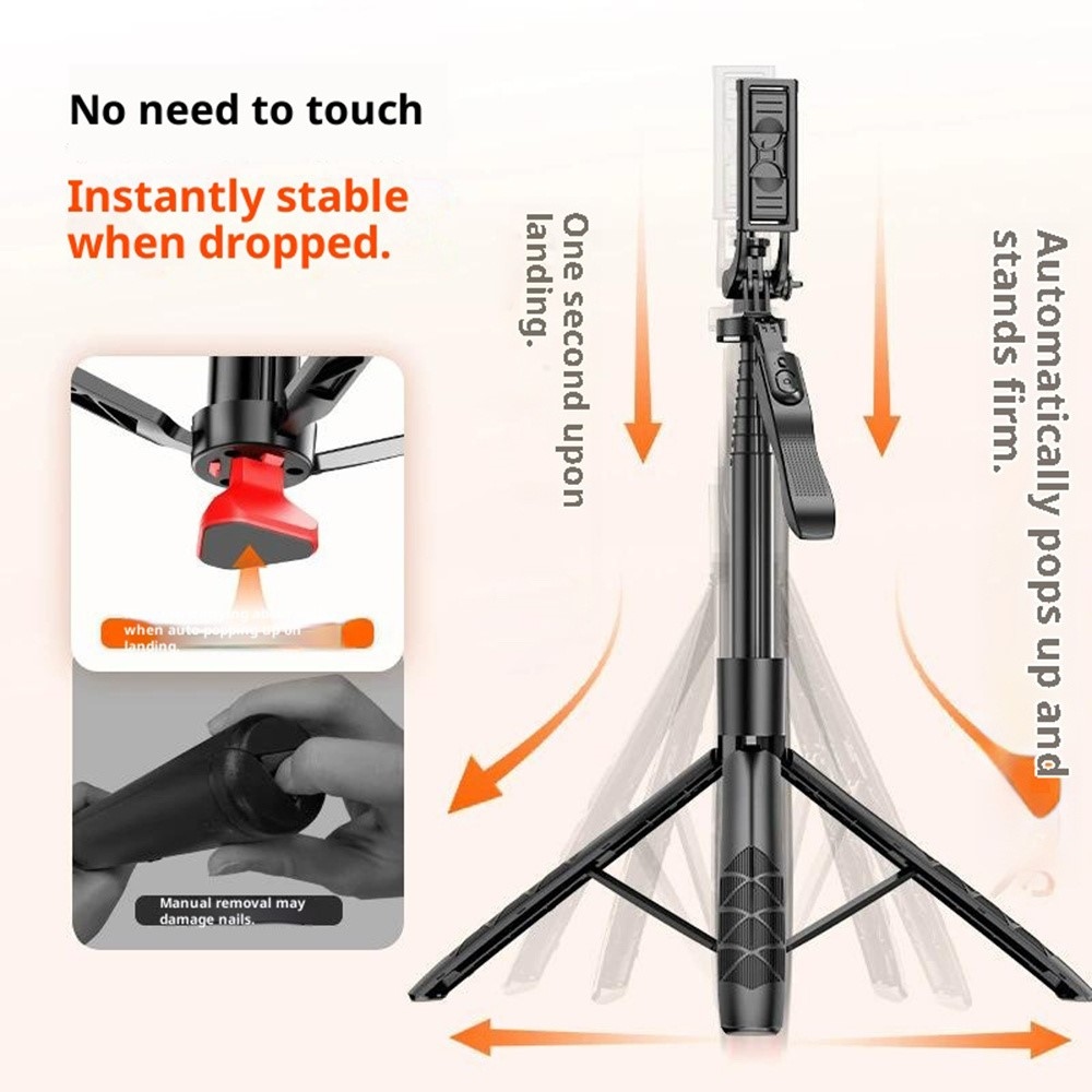 Teleszkópos szelfibot L16-TT 1,8 m-es állvánnyal és távirányítóval