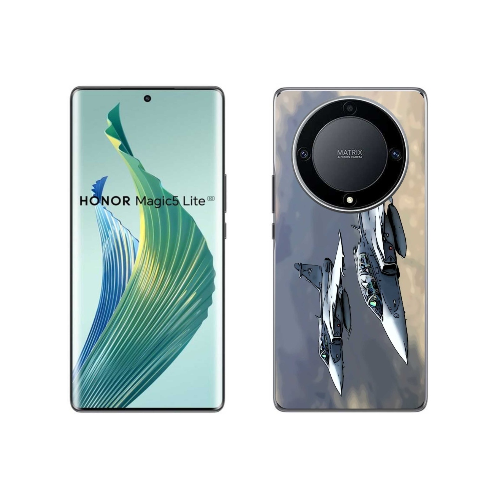 Gél borítás mmCase a Honor Magic 5 Lite 5G számára - vadászgépek