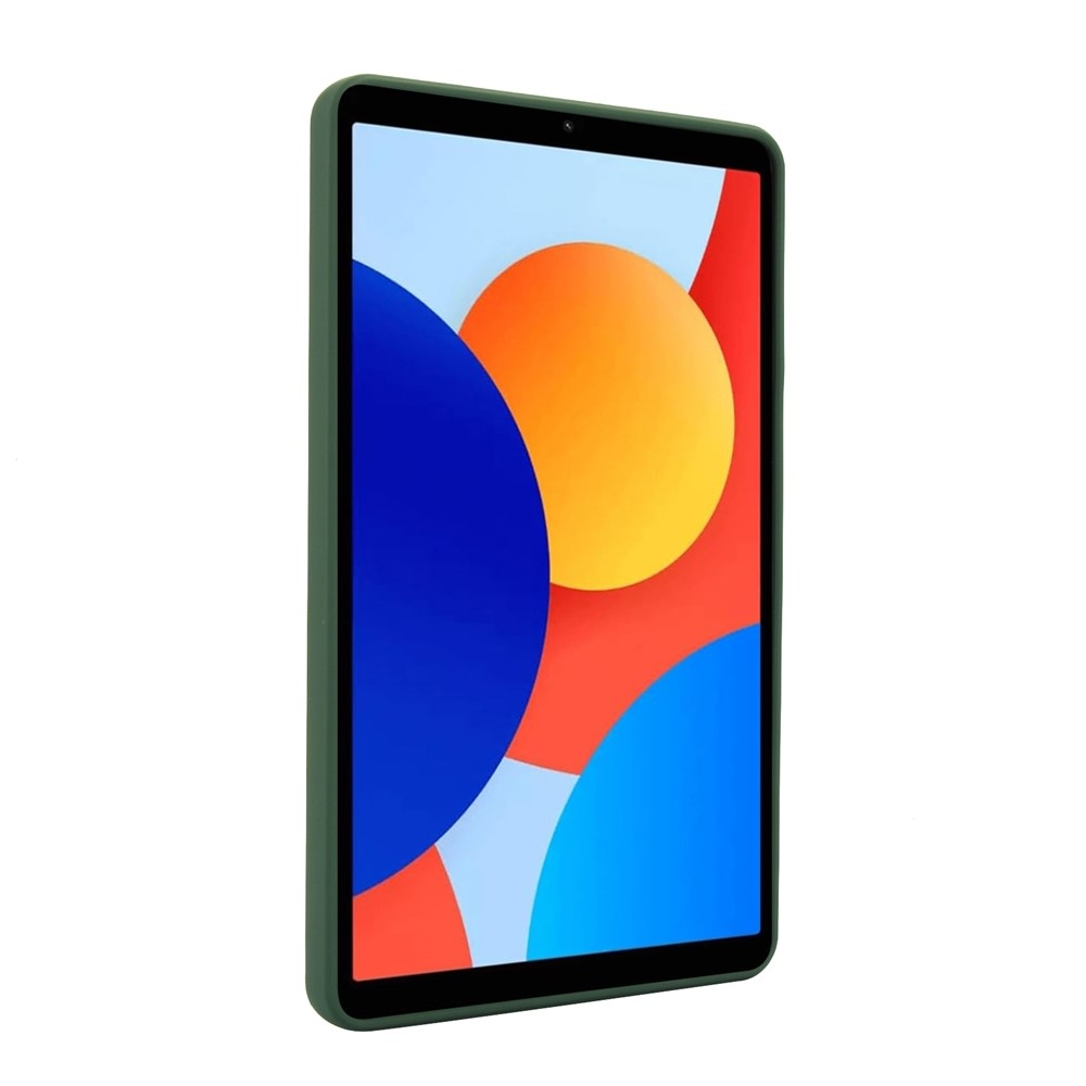 Skiny zselés tok kemény hátlappal és flip állvánnyal Xiaomi Redmi Pad SE 8.7-hez - zöld színű
