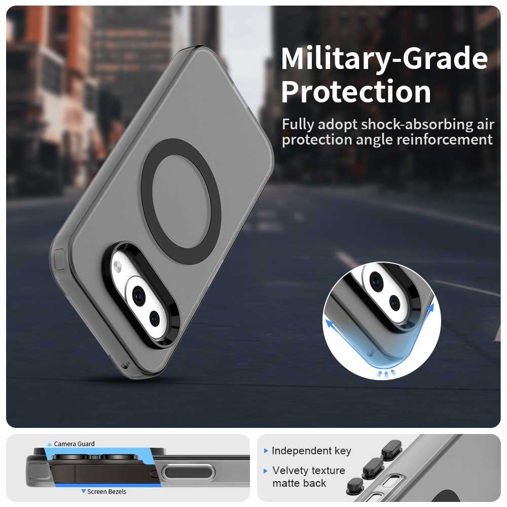 Candy zselés tok MagSafe-val a Google Pixel 9a készülékre - fekete