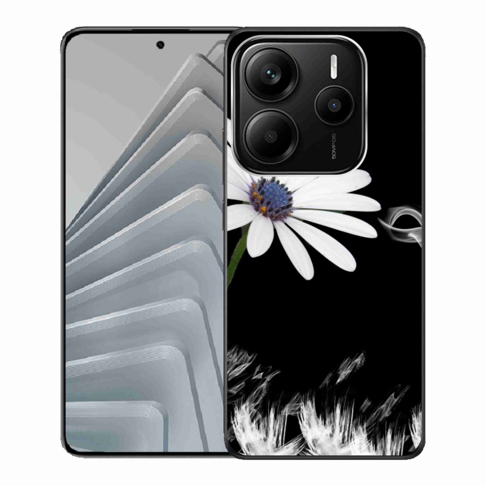 Gél borító mmCase a Xiaomi Redmi Note 14 5G-hez - fehér virág