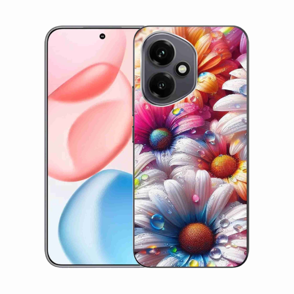 Zselés borító mmCase a Honor 400-hoz - színes margaréták