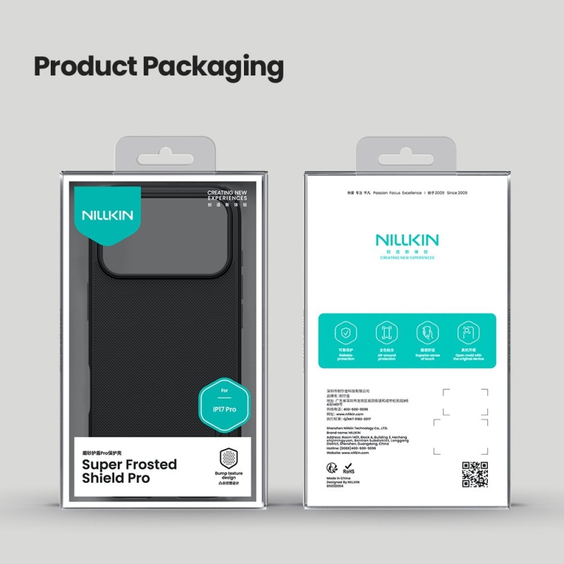 Nillkin Super Frosted PRO hátlap az Apple iPhone 17 Pro készülékhez Kék