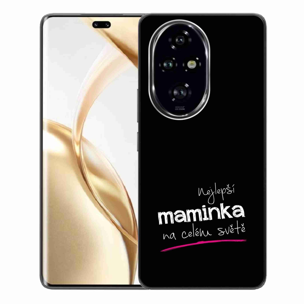 Gél borítás mmCase a Honor 200 Pro 5G számára - Legjobb anya 4 fekete háttér