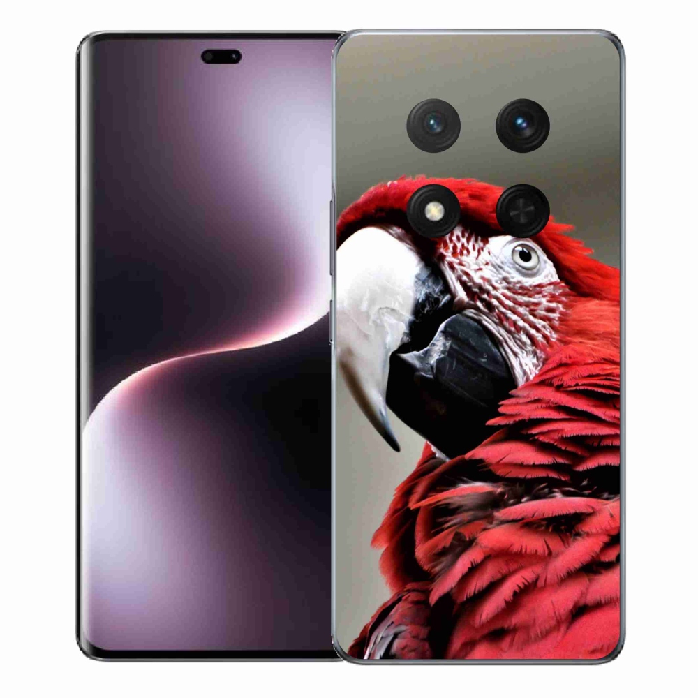 Zselés borítás mmCase a Honor Magic 7 Lite 5G készülékhez - papagáj ara piros