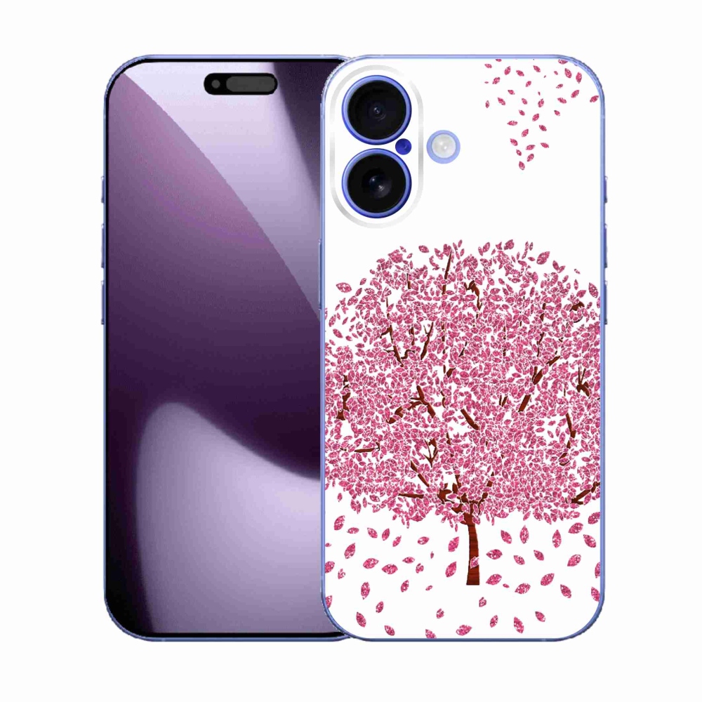 Zselés borítás mmCase iPhone 17 készülékhez - rajzfilmfa levelekkel