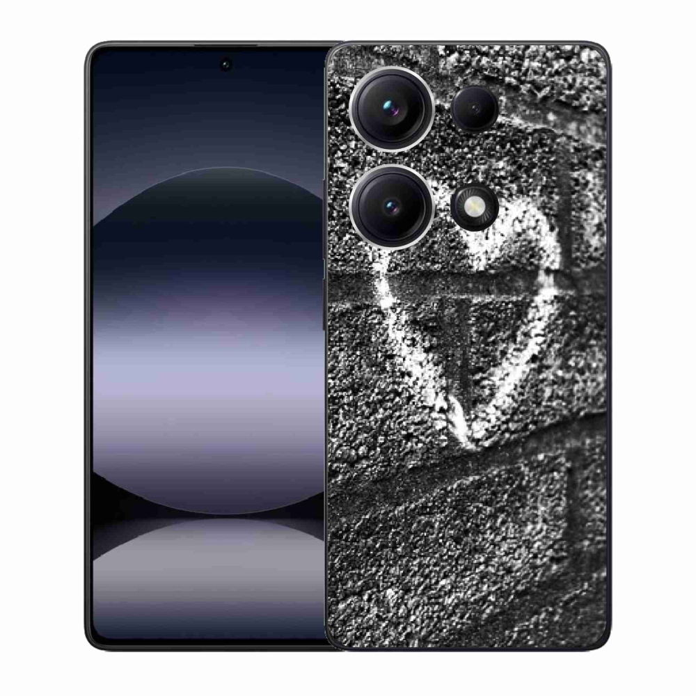 Gél borítás mmCase a Xiaomi Redmi Note 14S-hez - szív a falon