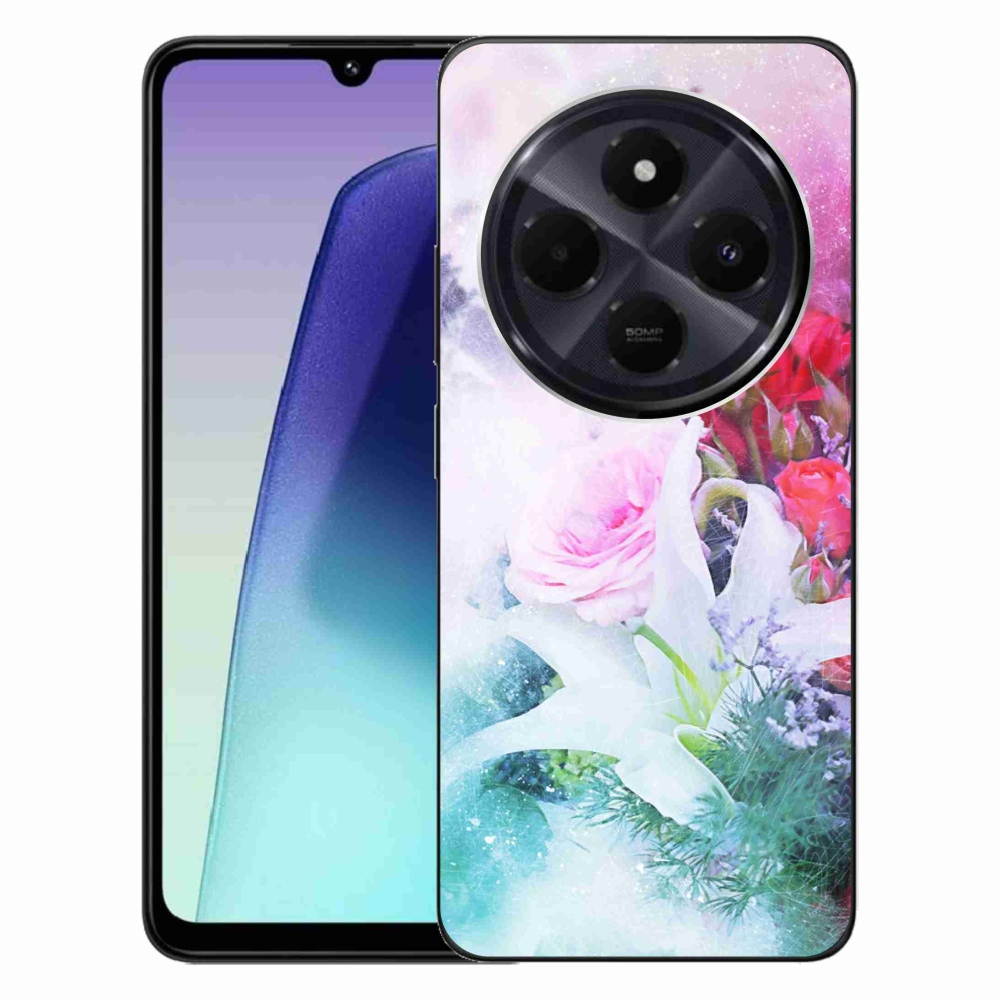 Gél borító mmCase a Xiaomi Redmi 14C/Poco C75-hez - virágok 4