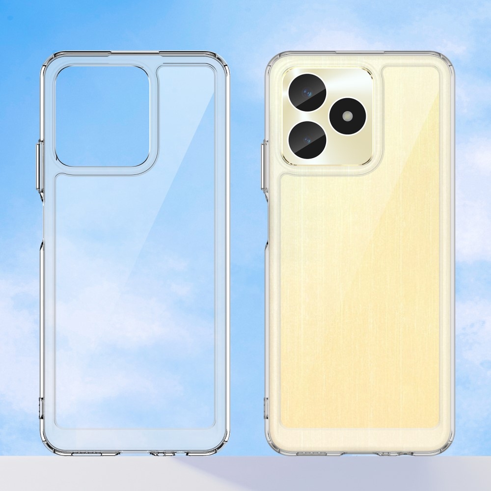 Gél tok fix hátlappal a Realme C51/C53 készülékhez - átlátszó