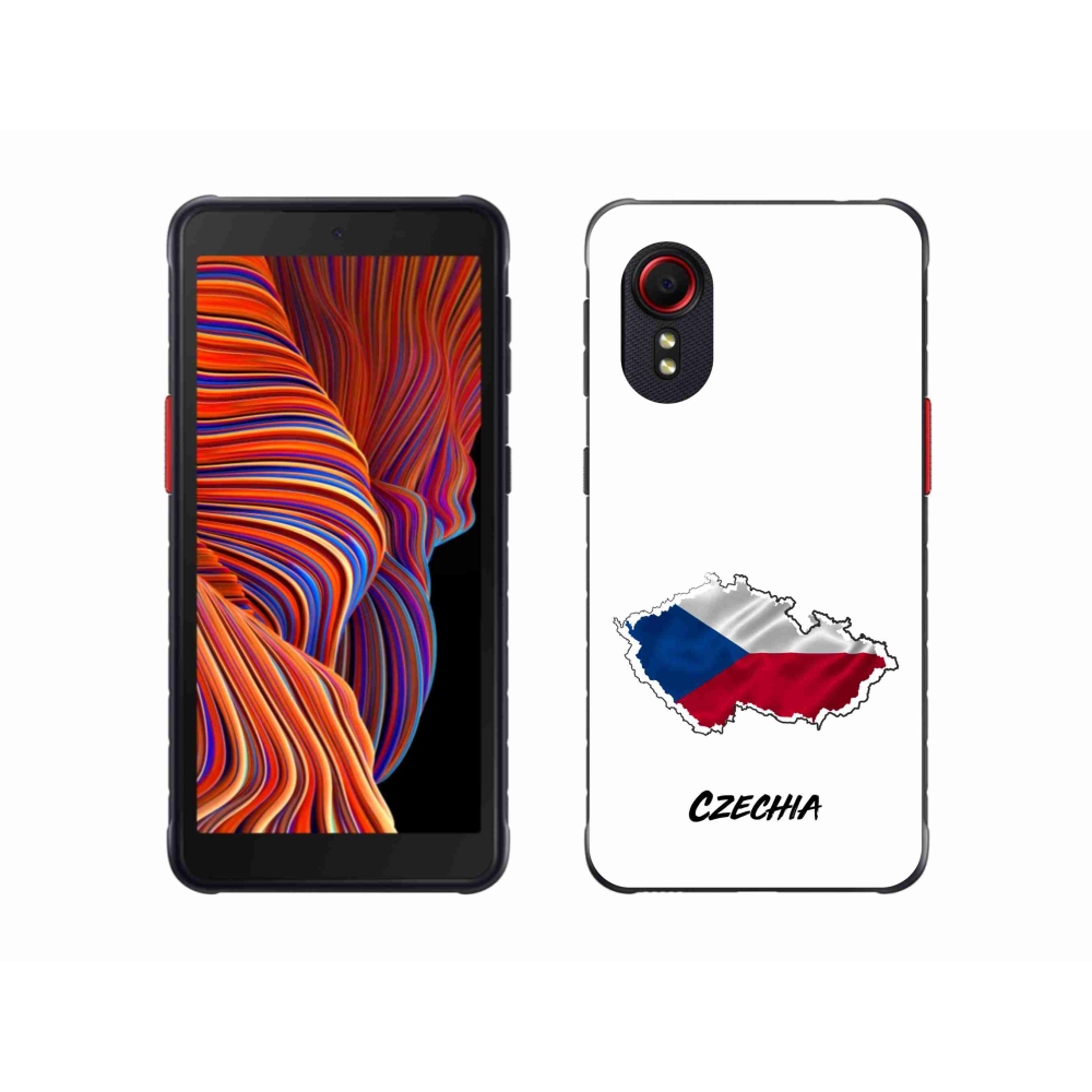Gél borítás mmCase Samsung Galaxy Xcover 5 - Csehország fehér háttérrel