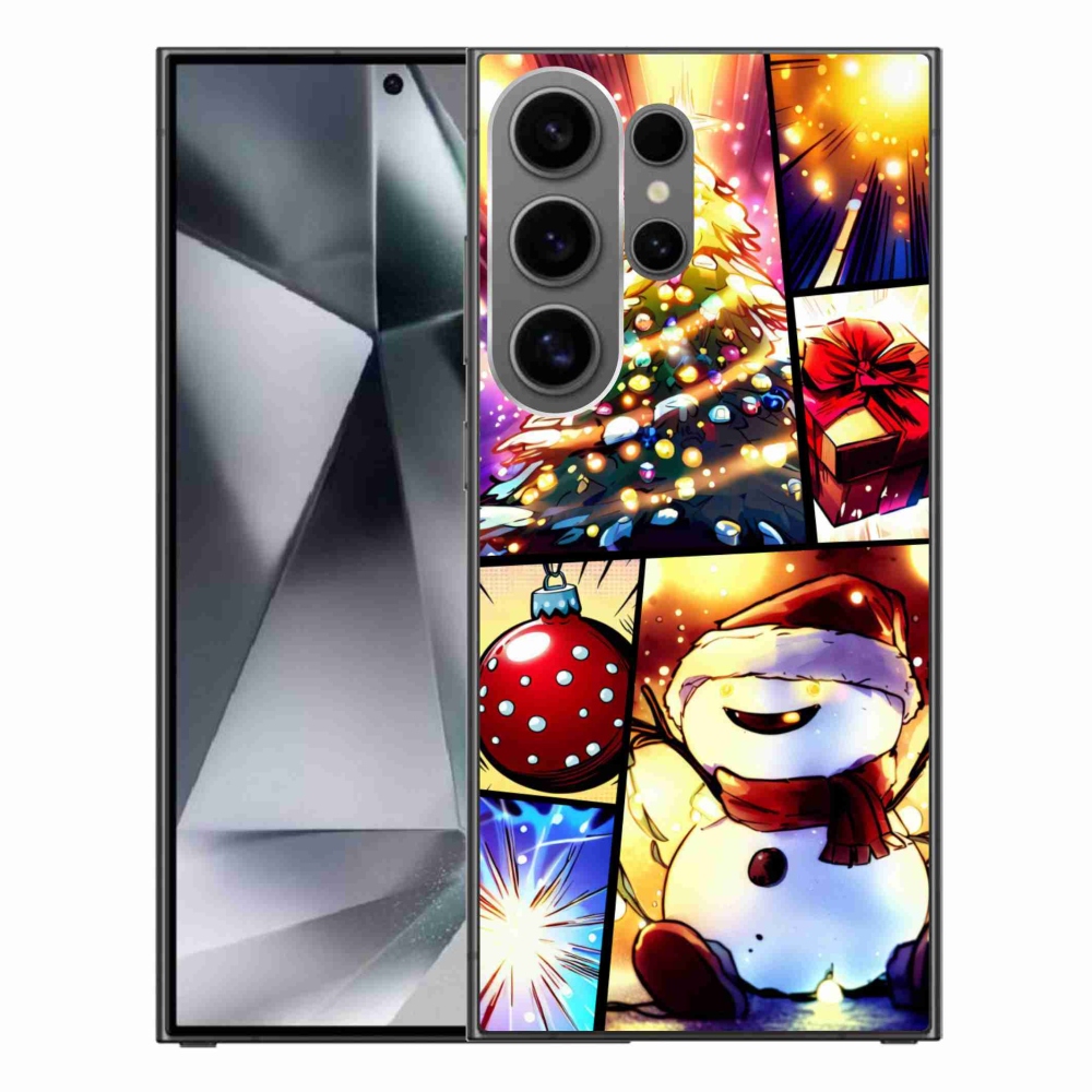 Gél borító mmCase Samsung Galaxy S24 Ultra készülékhez - Karácsonyi motívumok 1