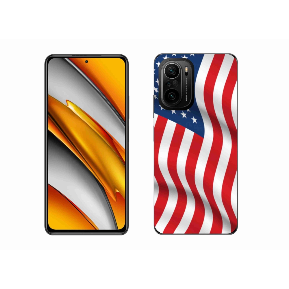 Gél borítás mmCase a Xiaomi Poco F3-hoz - USA zászló