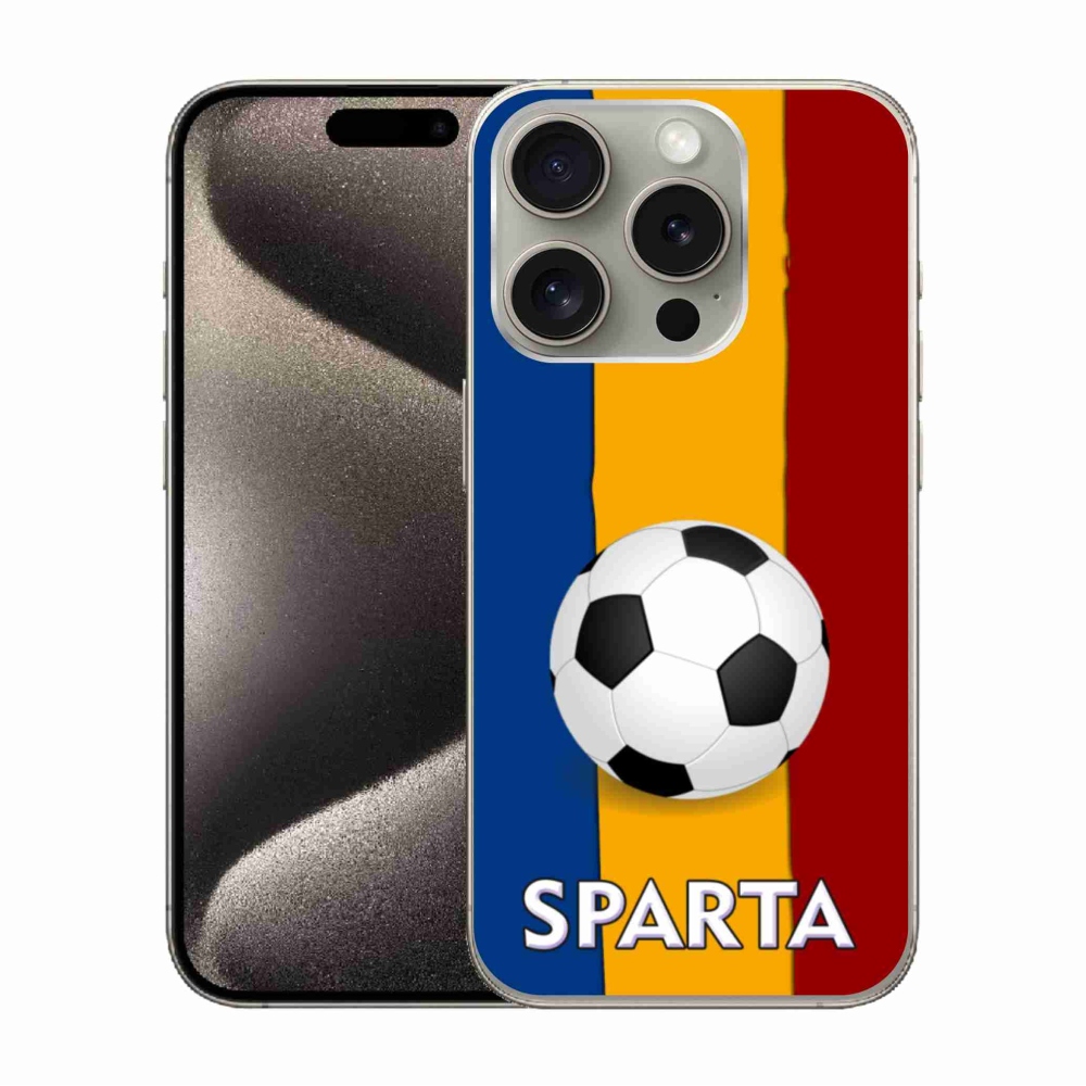 Zselés borítás mmCase iPhone 15 Pro készülékhez - futball 1