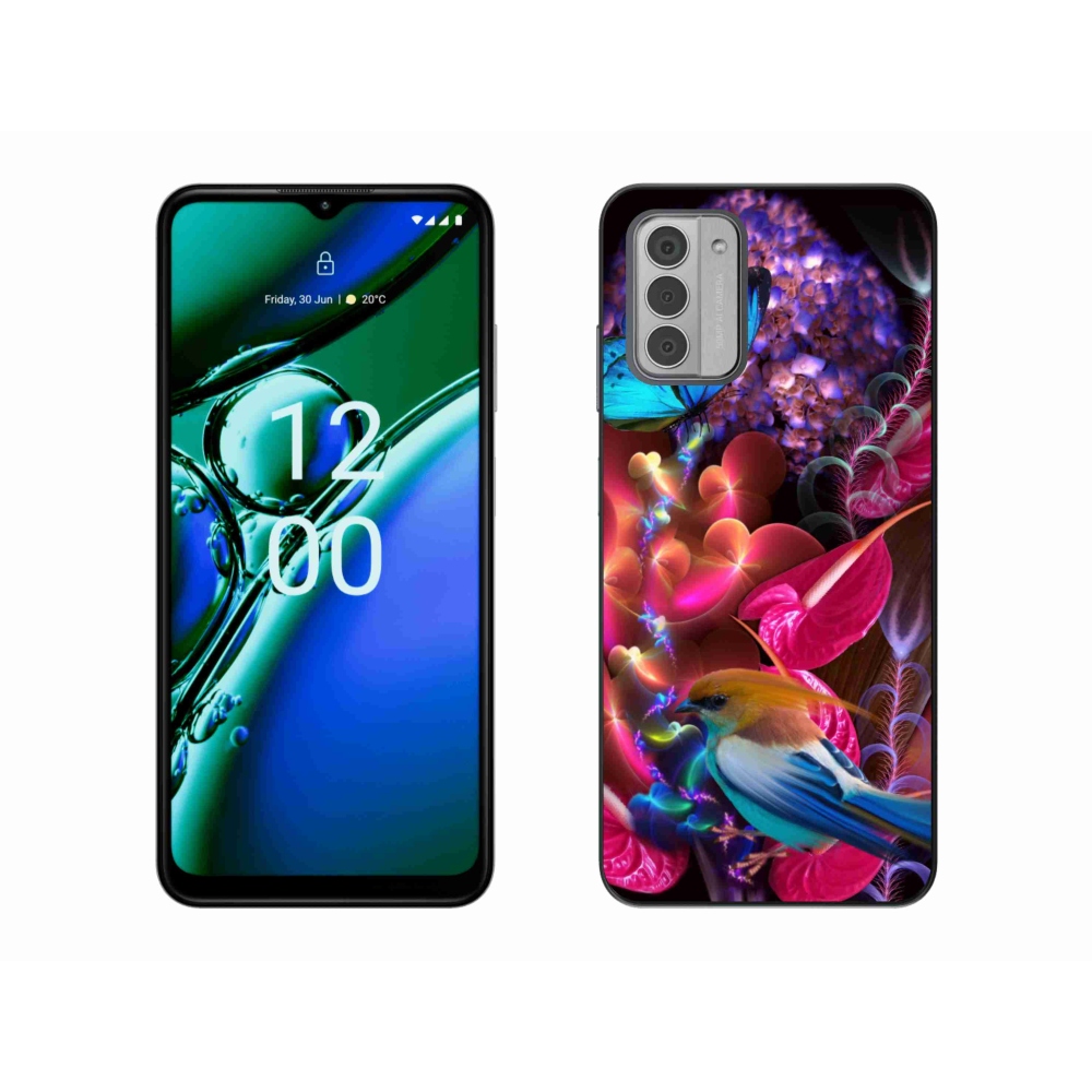 Zselés borító mmCase a Nokia G42 készülékhez - színes virágok