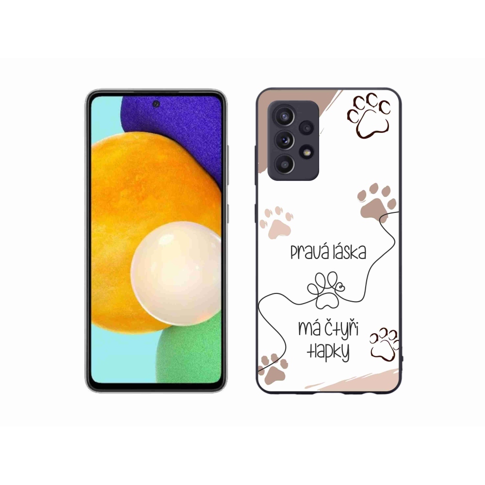 Gél borítás mmCase Samsung Galaxy A52s 5G - kutya motívum 1 fehér háttér