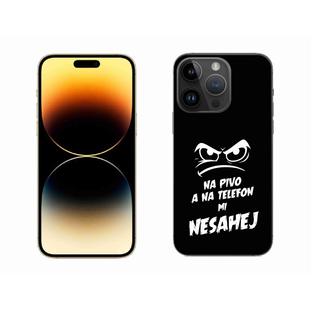 Gél borítás mmCase iPhone 14 Pro Max 6.7 - sör motívum 2 fekete háttérrel