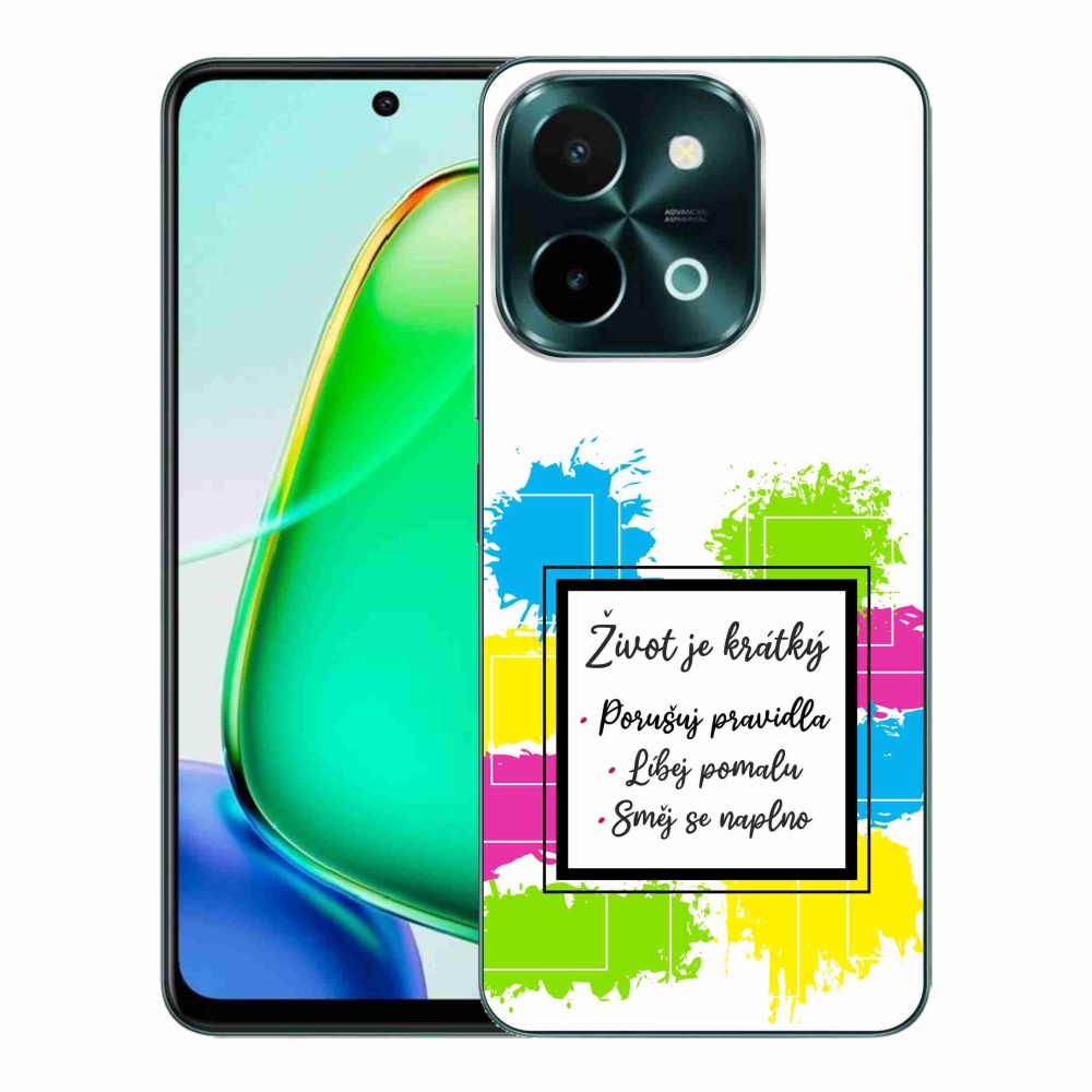 Gel Cover mmCase a Vivo Y28-on - Idézet 5 fehér háttér