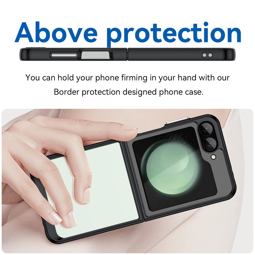 Gél tok fix hátlappal Samsung Galaxy Z Flip6 5G készülékhez - fekete