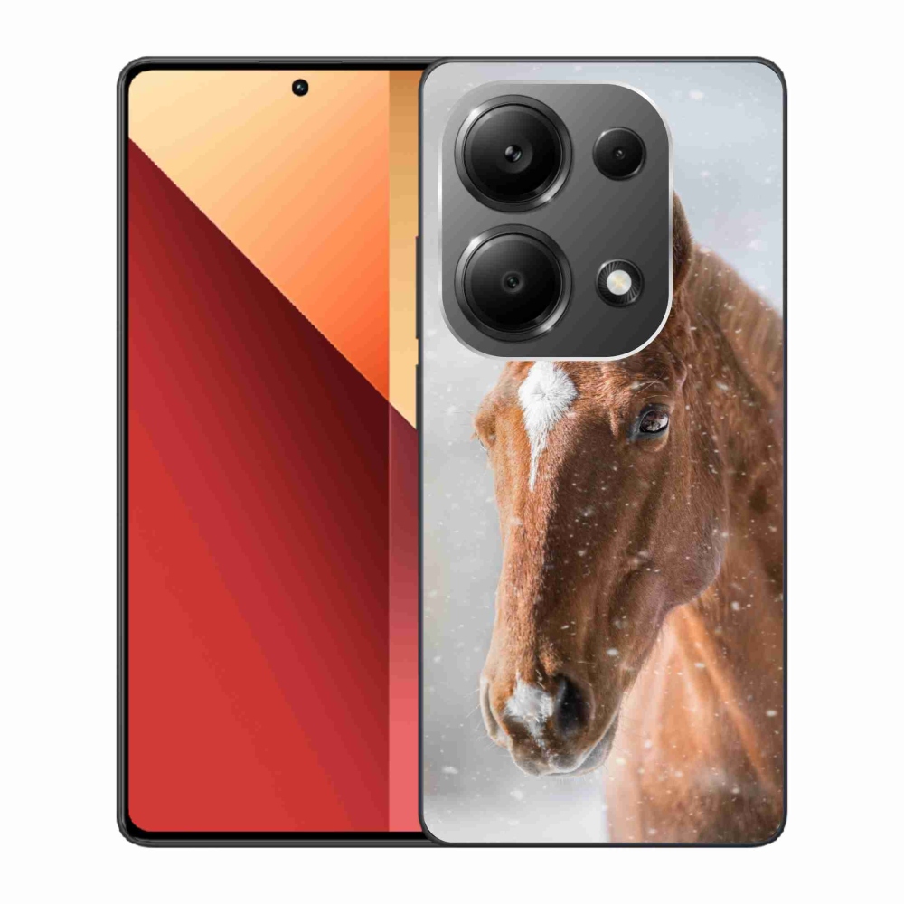 Zselés borítás mmCase a Xiaomi Redmi Note 13 Pro 4G/Poco M6 Pro - barna ló 2