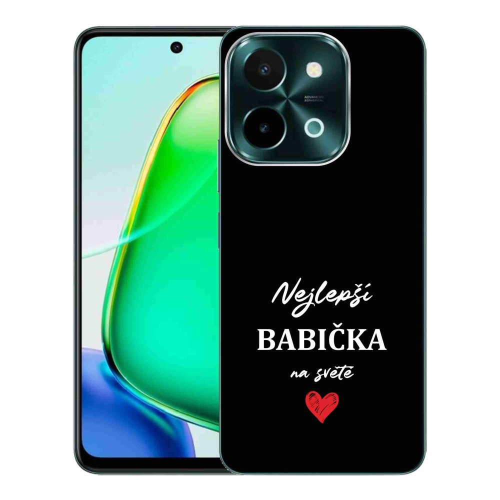 Gel Cover mmCase a Vivo Y28-on - Best Grandma 1 fekete háttérrel