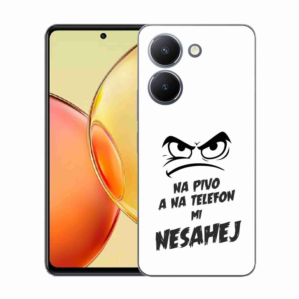 Gél borító mmCase a Vivo Y36-hoz - sör motívum 2 fehér háttérrel
