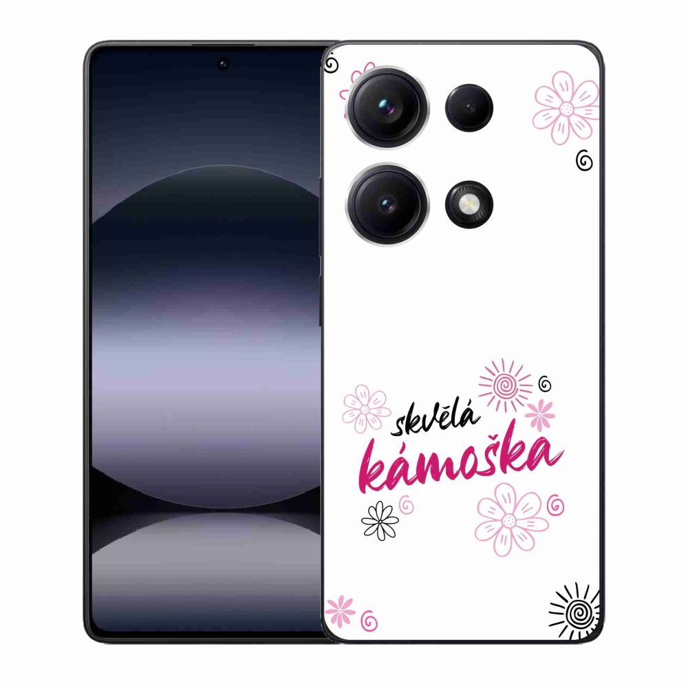 Gél borító mmCase a Xiaomi Redmi Note 14S-hez - nagyszerű haver fehér háttérrel