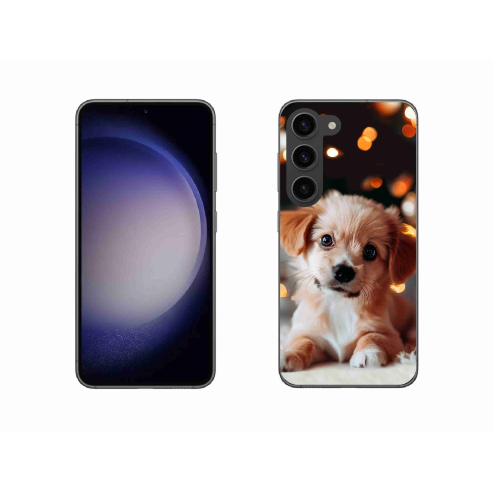 Zselés borítás mmCase Samsung Galaxy S23 5G - kölyökkutyakékhez