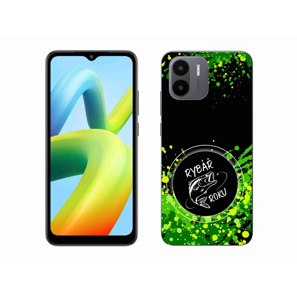 Gél borító mmCase a Xiaomi Redmi A1-hez - az év halászának fekete háttere