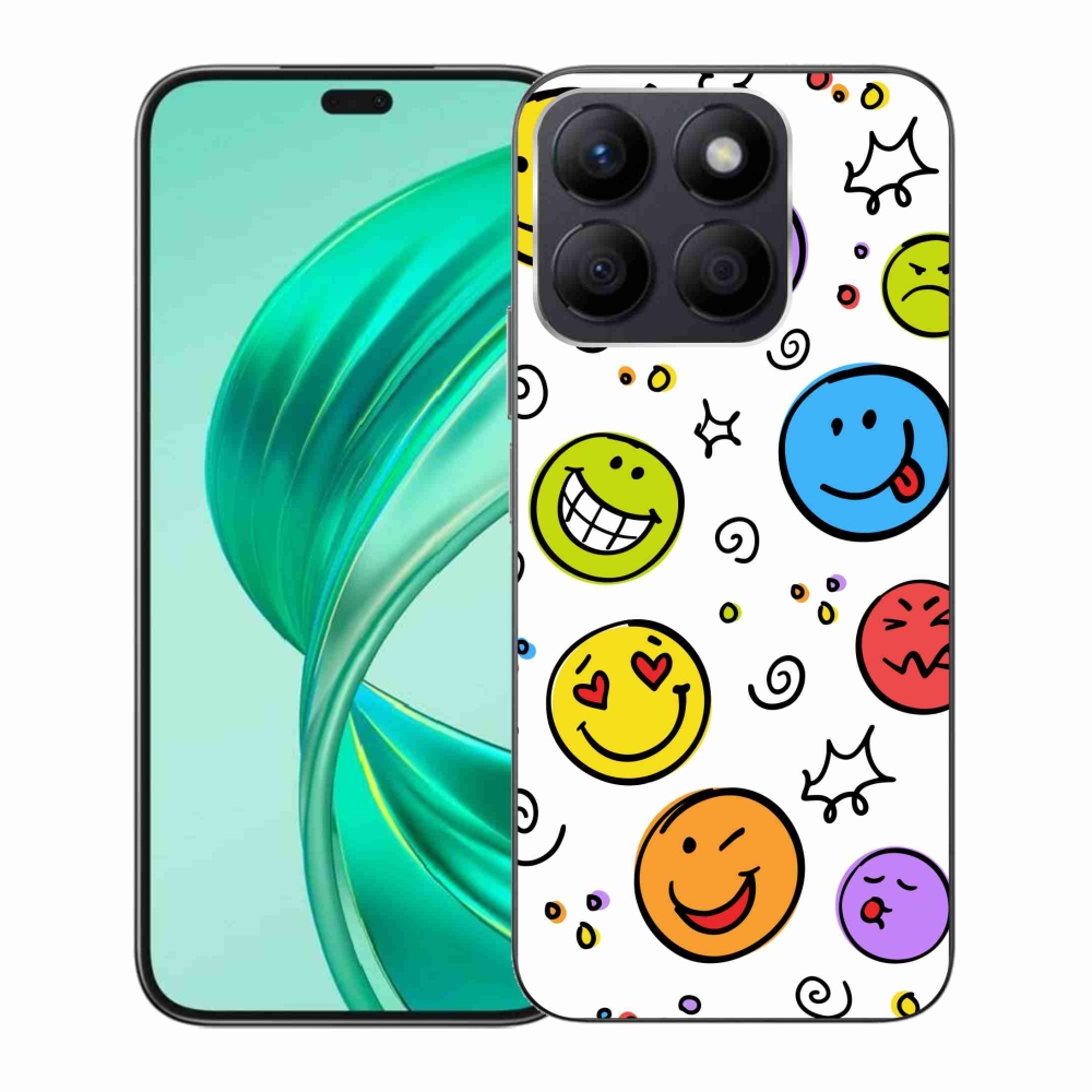Zselés borítás mmCase a Honor X8b készülékhez - smiley-k