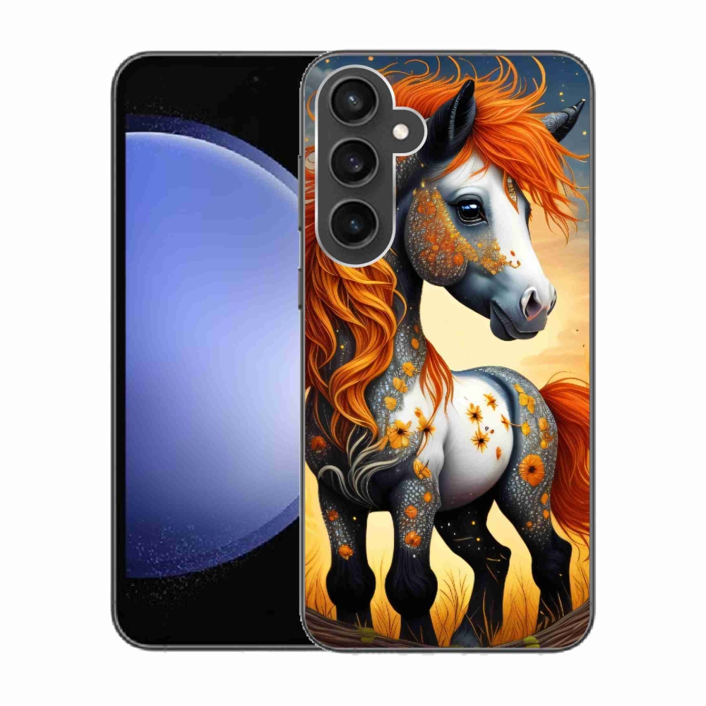 Zselés borítás mmCase Samsung Galaxy S23 FE készülékhez - színes pónifarok