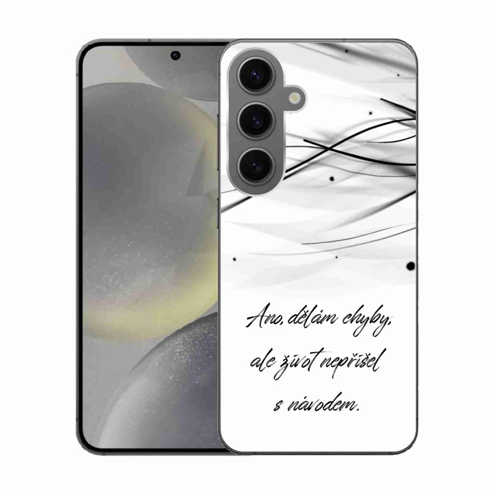 Gél borítás mmCase Samsung Galaxy S24 készülékhez - idézem fehér háttér