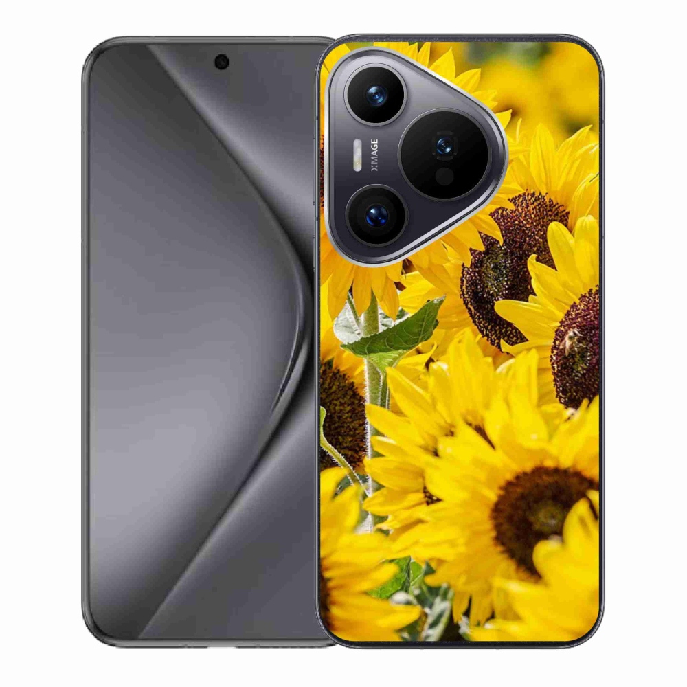 Zselés borítás mmCase a Huawei Pura 70 készülékhez - napraforgó