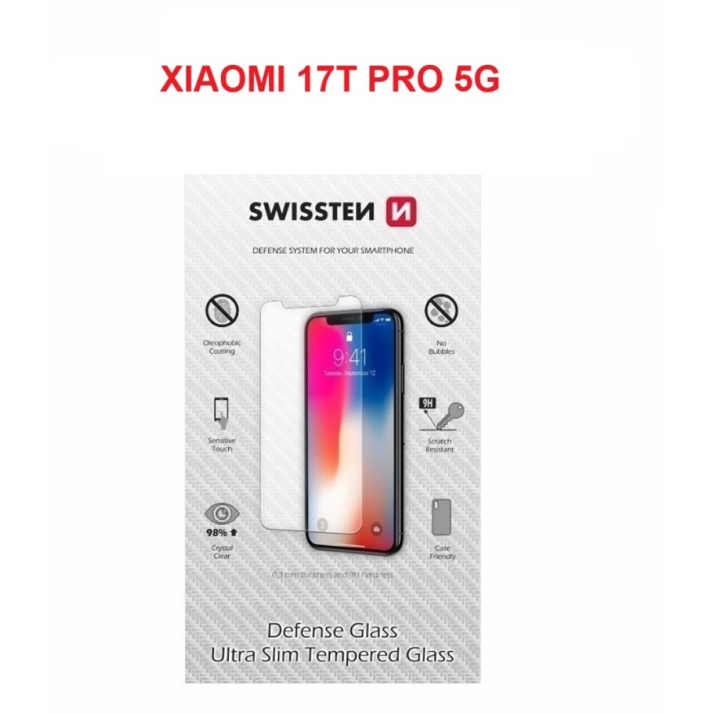 2,5D Swissten edzett üveg a Xiaomi 17T Pro-hoz