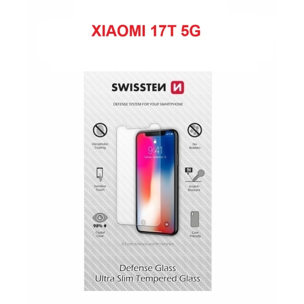 2.5D Swissten edzett üveg a Xiaomi 17T-hez