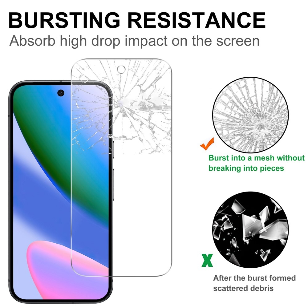 2,5D edzett üveg a Google Pixel 10a készüléken