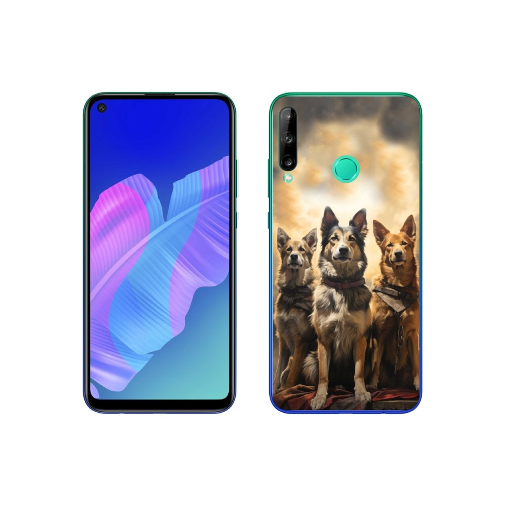 Gél borítás mmCase a Huawei P40 Lite E számára - három kutya