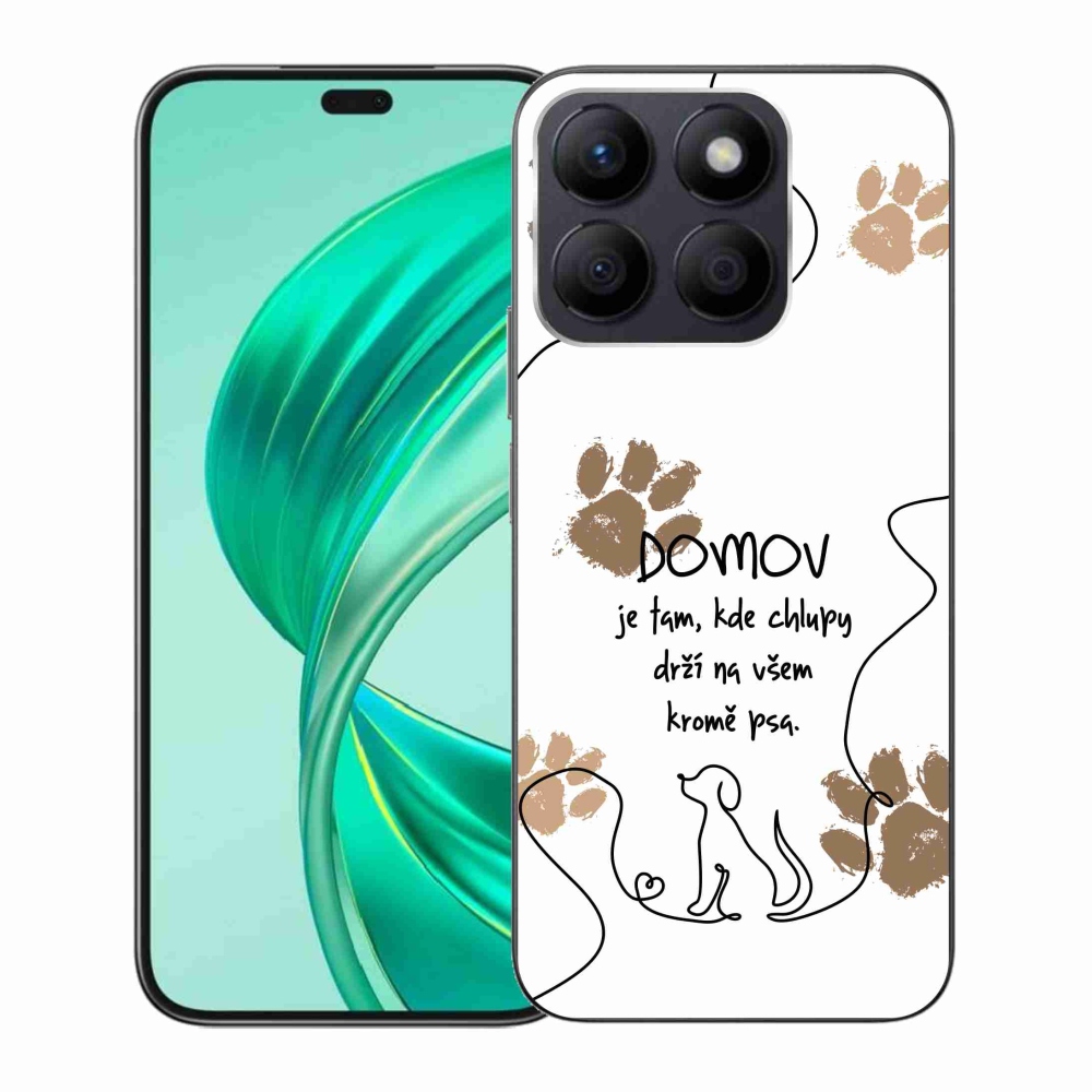 Gél borító mmCase a Honor X8b készülékhez - kutya motívum fehér háttérrel