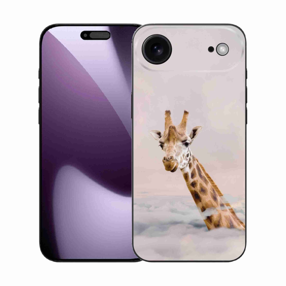 Zselés borítás mmCase iPhone 17 Air készülékhez - zsiráf a felhőkben