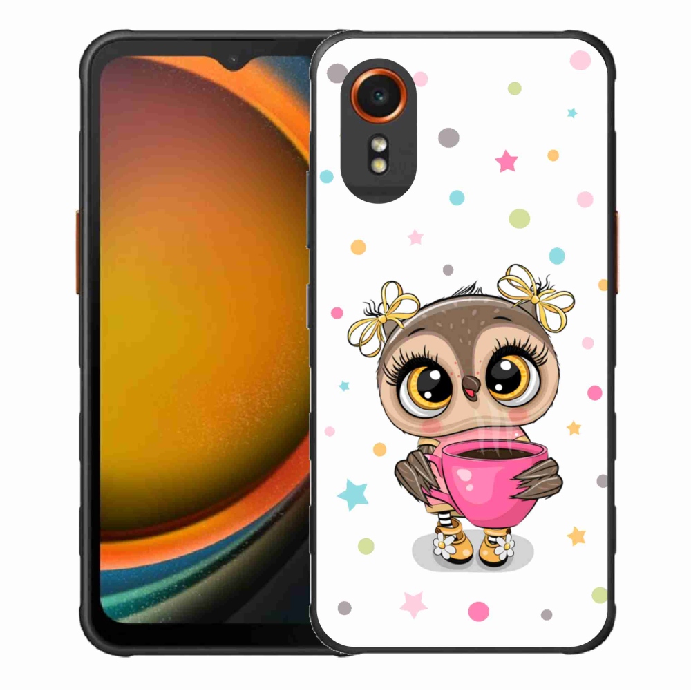 Gél borítás mmCase Samsung Galaxy Xcover 7 készülékhez - rajzfilm bagoly